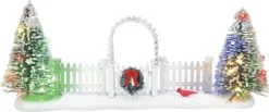Village Accessory Cardinal Christmas Gate