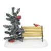 Village Accessory Cardinal Christmas Bench -Christmas decorations Shop 2839928597