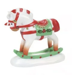 Village Accessory Christmas Rocking Horse