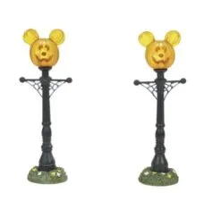 Mickey's Halloween Village Mickey's Pumpkintown Street Lights