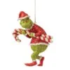 5" The Grinch Stealing Candy Canes Ornament -Christmas decorations Shop 2839929641