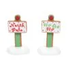 Village Accessory Gingerbread Christmas Signs Set Of 2 -Christmas decorations Shop 2839930685