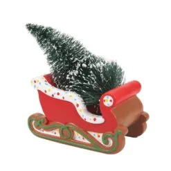 Village Accessory Gingerbread Christmas Sleigh