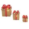 Village Accessory Lit Festive Gift Boxes Set Of 3 -Christmas decorations Shop 2839930697