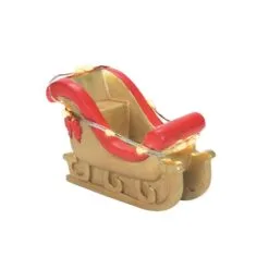 Village Accessory Lit Santa's Golden Sleigh