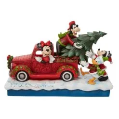 Disney Traditions 7" Red Truck With Mickey & Friend -Christmas decorations Shop 2839931913