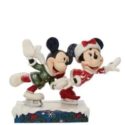 Disney Traditions 5" Minnie & Mickey Ice Skating