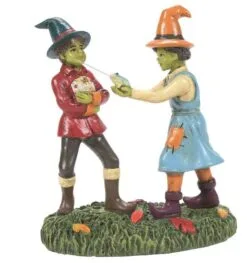 Snow Village Halloween The Squirting Frog Trick