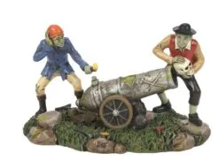 Snow Village Halloween Explosive Skullduggery