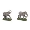 Village Accessory Zoological Gardens Elephant 2 Piece Set -Christmas decorations Shop 2839934891