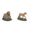 Village Accessory Zoological Garden's Lions 2 Piece Set -Christmas decorations Shop 2839934892