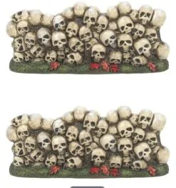 Halloween Village Scary Skeletons Wall 2 Piece Set