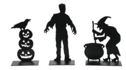 Halloween Village Spooky Silhouettes 3 Piece Set