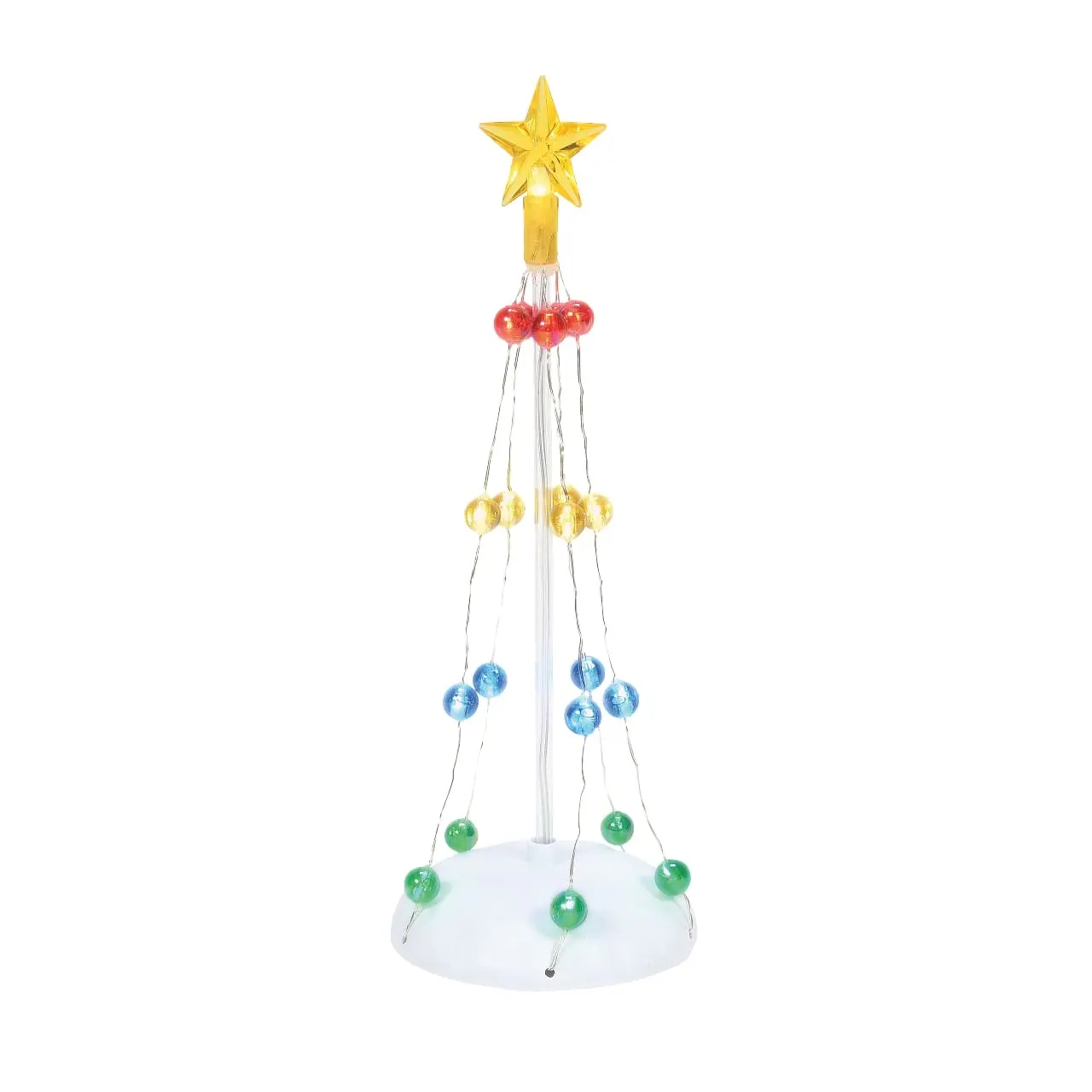 Village Accessory Lit Christmas Pole Tree 3 Village Accessory Lit Christmas Pole Tree