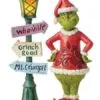 Grinch Village 10" Grinch By Lit Lamppost -Christmas decorations Shop 2839936624
