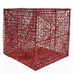 8" X 8" Red Mesh Box