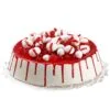 8" Red & White Christmas Cake -Christmas decorations Shop 3384916442