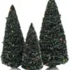 Village Accessory Green Twinkling Trees Pack Of 3 -Christmas decorations Shop 3440915425