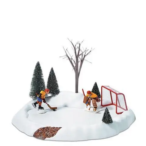 Winter Village Animated Hockey Practice 3 Winter Village Animated Hockey Practice