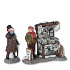 Dickens Village London Newspaper Stand