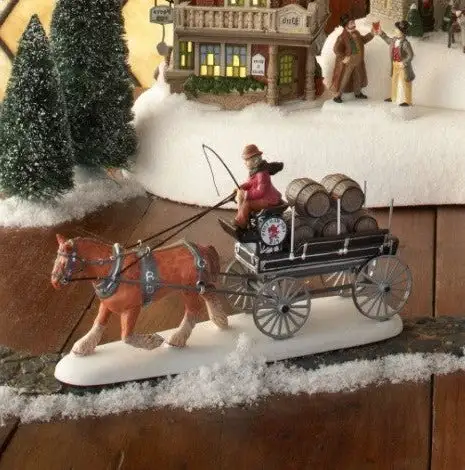 Dickens Village Red Lion Pub Beer Wagon 4 Dickens Village Red Lion Pub Beer Wagon - Image 2