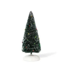 Village Accessory Twinkle Brite Frosted Topiary