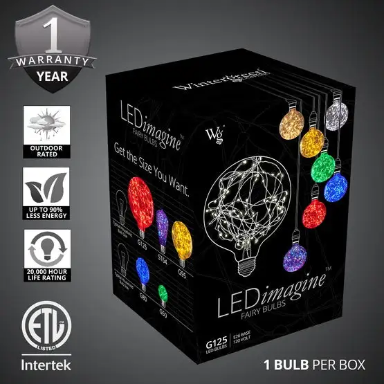 G125 Cool White Fairy Light Bulb 4 G125 Cool White Fairy Light Bulb - Image 3