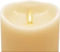 5" Ivory Flameless Candle Pillar -Christmas decorations Shop 4199315601 3