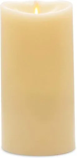 7" Ivory Flame Effect Candle