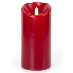 6.5" Red Flame Effect Candle