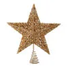 13" Champagne Sequin Beaded Star Tree Topper -Christmas decorations Shop 4390266645