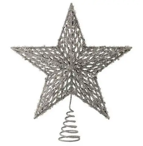 13" Silver Tree Topper Star 3 13" Silver Tree Topper Star