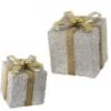 8" & 10" Silver & Gold Beaded Gift Box Set Of 2 -Christmas decorations Shop 4390266659