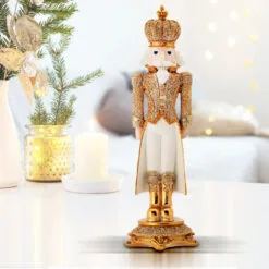 18" Gold Diamond Opulent Nutcracker