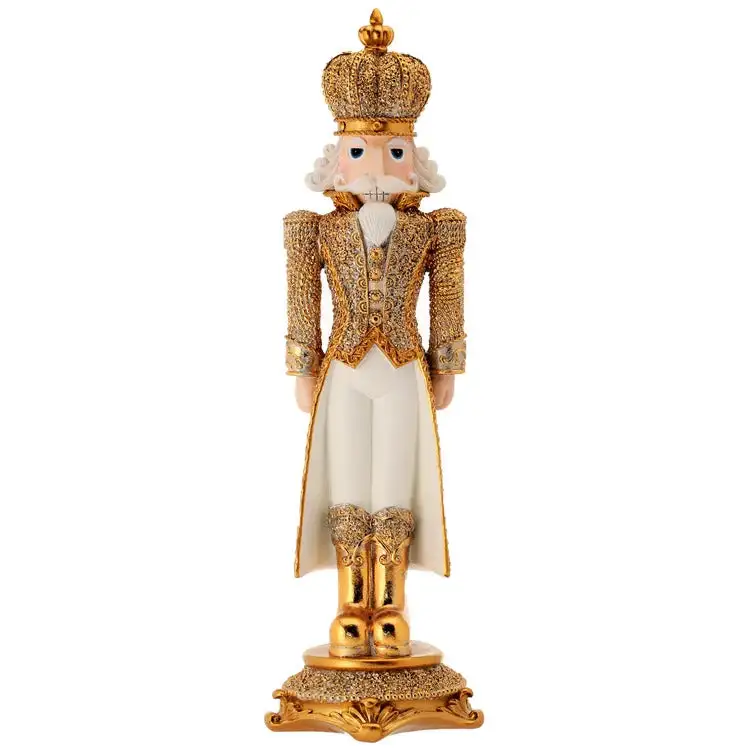 18" Gold Diamond Opulent Nutcracker 4 18" Gold Diamond Opulent Nutcracker - Image 2