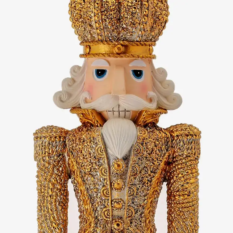 18" Gold Diamond Opulent Nutcracker 5 18" Gold Diamond Opulent Nutcracker - Image 3