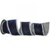 4" X 5 YD Midnight Blue Embroidered Jewel Edge Velvet Ribbon -Christmas decorations Shop 4390266995