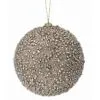 6" Champagne Metallic Mini Bead Ball Ornament Set Of 6 -Christmas decorations Shop 4390269943