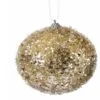 4.5" Champagne Iced Ball Set Of 12 1 4.5" Champagne Iced Ball Set Of 12 -Christmas decorations Shop 4390270920
