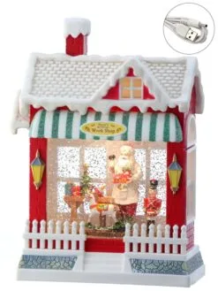 10" Nutcracker Workshop Battery Operated Water Globe