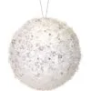 5" White Sequins Ball Set Of 6 -Christmas decorations Shop 4390283087