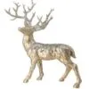 22" Glitter Standing Champagne Reindeer