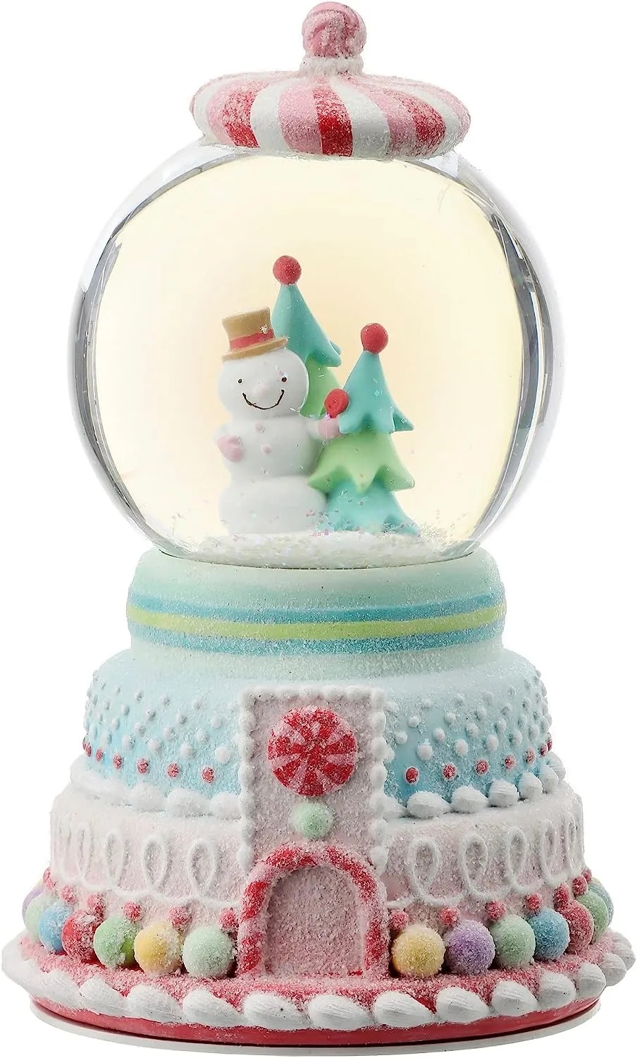 10" Candy Snowman Musical Water Globe 3 10" Candy Snowman Musical Water Globe