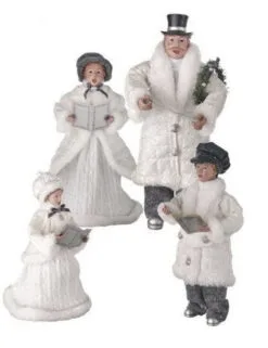 16" Winter Carollers Set Of 4