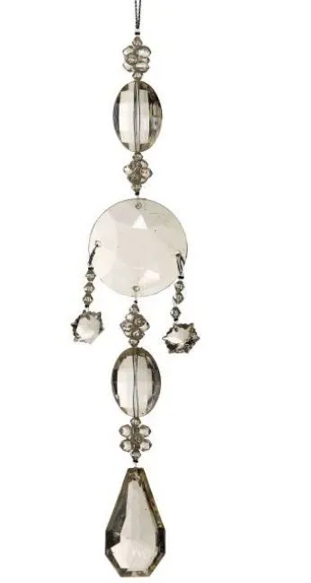 10" Crystal Pastel Drop Set Of 6 3 10" Crystal Pastel Drop Set Of 6