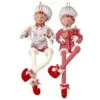 30" Red & White Bendable Candy Elf Ornament Set Of 2 -Christmas decorations Shop 4390303487