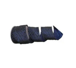 4" X 10 YD Midnight Blue Striped Ribbon