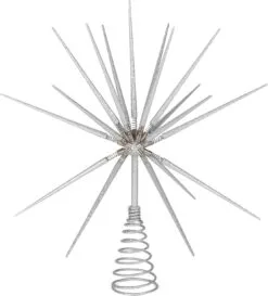 16" Silver Starburst Tree Topper