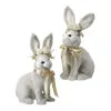 13" Furry Bunny With Rose Crowns Assorted Set Of 2 -Christmas decorations Shop 4390307968