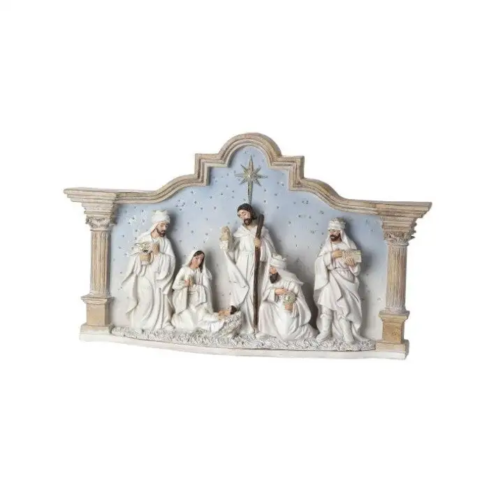 15" Nativity Nestled Between Columns 3 15" Nativity Nestled Between Columns